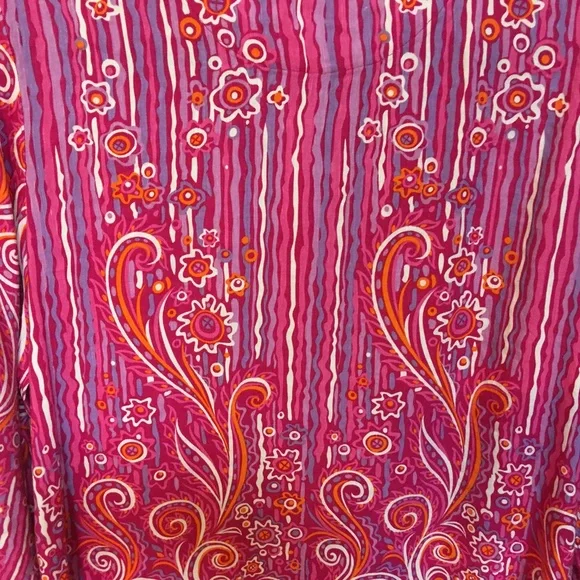 ❤️ Bob Mackie Wearable Art Paisley Floral Tunic - Picture 8 of 8